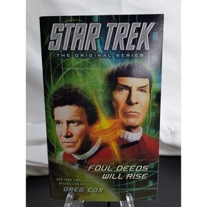 Pocket Books Star Trek TOS Paperback Foul Deeds Will Rise Greg Cox Sci-Fi Novel